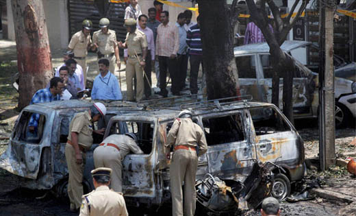 Bomb blast near BJP office in Bangalore